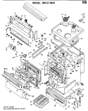 Section Diagram and Parts List for RB737*A5  Hotpoint Range