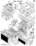 Section Diagram and Parts List for RB788G*A3  Hotpoint Range