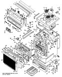 Section Diagram and Parts List for RB747G*A5  Hotpoint Range