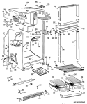 Section Diagram and Parts List for CTFM15VBBR  Hotpoint Refrigerator
