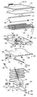 Section Diagram and Parts List for CTF15EBC  Hotpoint Refrigerator