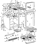 Section Diagram and Parts List for CTF15EBD  Hotpoint Refrigerator