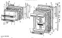 Section Diagram and Parts List for CTF21GAF  Hotpoint Refrigerator