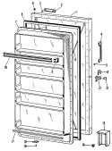 Section Diagram and Parts List for FV21CAD  Hotpoint Freezer