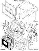 Section Diagram and Parts List for RK955G*01  Hotpoint Microwave Oven Combo