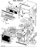 Section Diagram and Parts List for RK955G*01  Hotpoint Microwave Oven Combo