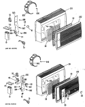 Section Diagram and Parts List for KT805LPL1  Hotpoint Air Conditioner