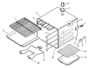 Part Location Diagram of WB44X5043 GE Bake Element