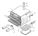 Section Diagram and Parts List for RF49*R3  Hotpoint Range
