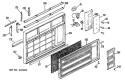 Section Diagram and Parts List for KLR18DAG3  Hotpoint Air Conditioner