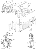 Section Diagram and Parts List for KLR18DAG3  Hotpoint Air Conditioner