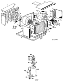 Section Diagram and Parts List for KXN19W1G1  Hotpoint Air Conditioner