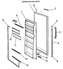 Part Location Diagram of WR02X5054 GE Door SPRING-RH