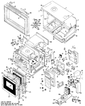 Section Diagram and Parts List for RH967G*D1  Hotpoint Microwave Oven Combo