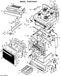 Section Diagram and Parts List for RH967G*D1  Hotpoint Microwave Oven Combo