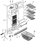 Part Location Diagram of WR02X5776 GE 522703P05