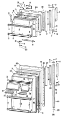 Section Diagram and Parts List for CTF17GCBR  Hotpoint Refrigerator
