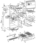 Section Diagram and Parts List for CTF17GCBR  Hotpoint Refrigerator