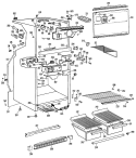Section Diagram and Parts List for CTF17CCBR  Hotpoint Refrigerator