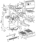 Section Diagram and Parts List for CTF19GCBR  Hotpoint Refrigerator