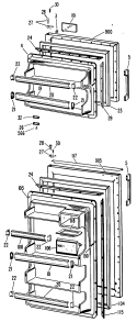 Section Diagram and Parts List for CTF15CCBL  Hotpoint Refrigerator