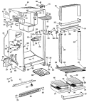 Section Diagram and Parts List for CTFM15VCBR  Hotpoint Refrigerator