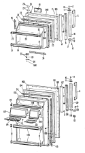 Section Diagram and Parts List for CTF19ECBR  Hotpoint Refrigerator