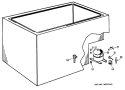 Section Diagram and Parts List for FH15CCC  Hotpoint Freezer