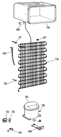 Part Location Diagram of WR84X0015 GE CONDENSER