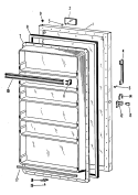Part Location Diagram of WR24X5145 GE GASKET DOOR/LID