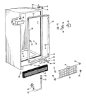 Section Diagram and Parts List for FV16CCB  Hotpoint Freezer