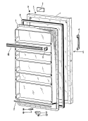 Section Diagram and Parts List for FV13CCB  Hotpoint Freezer