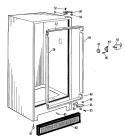 Section Diagram and Parts List for FV13CCB  Hotpoint Freezer