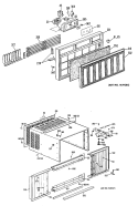 Section Diagram and Parts List for KQ810ASW1  Hotpoint Air Conditioner
