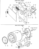 CABINET FRONT ASSEMBLY Diagram and Parts List for DLB2880DAL  Hotpoint Dryer