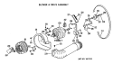 BLOWER & DRIVE ASSEMBLY Diagram and Parts List for DLB2880DAL  Hotpoint Dryer