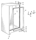 Section Diagram and Parts List for FV10CCB  Hotpoint Freezer