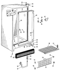 Section Diagram and Parts List for FV19CCC  Hotpoint Freezer