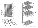 Section Diagram and Parts List for FV19CCC  Hotpoint Freezer