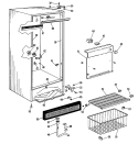 Section Diagram and Parts List for FVF16ECC  Hotpoint Freezer