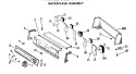 BACKSPLASH ASSEMBLY Diagram and Parts List for DLL2880DAL  Hotpoint Dryer