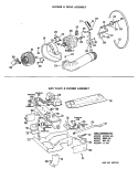 BLOWER & DRIVE ASSEMBLY Diagram and Parts List for DLL2880DAL  Hotpoint Dryer