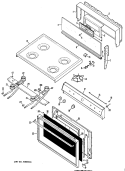 Part Location Diagram of WB62X1592 GE COOK TOP DS