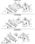 BACKSPLASH ASM. Diagram and Parts List for DLB1550BBL  Hotpoint Dryer