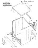 CABINET & TOP Diagram and Parts List for DLB1550BBL  Hotpoint Dryer