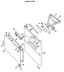 CABINET FRONT Diagram and Parts List for DLB1550BBL  Hotpoint Dryer