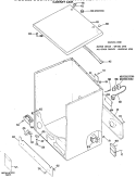 CABINET ASM. Diagram and Parts List for DLL1550BCL  Hotpoint Dryer