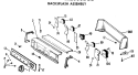 BACKSPLASH ASSEMBLY Diagram and Parts List for DLL2880DBL  Hotpoint Dryer