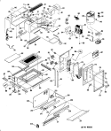 Section Diagram and Parts List for RGH846GEH1  Hotpoint Range