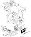Section Diagram and Parts List for RGH846GEH1  Hotpoint Range